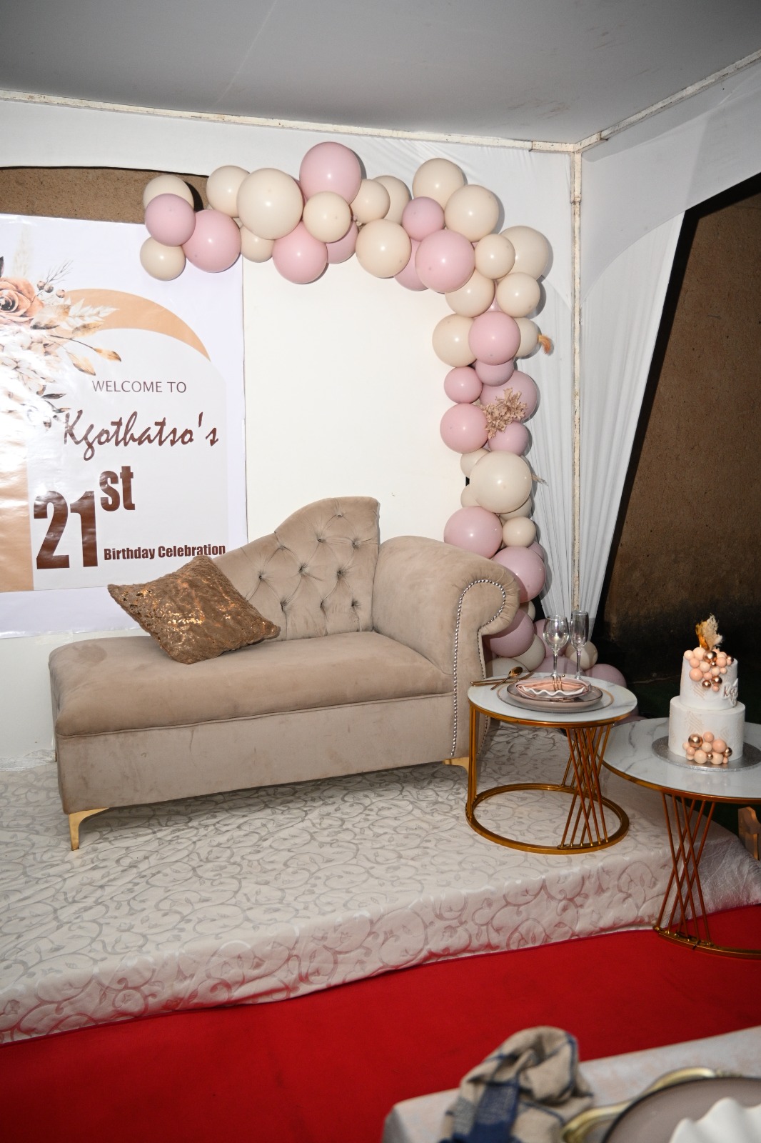 Luxury 21st birthday event decoration by NCK Enterprise